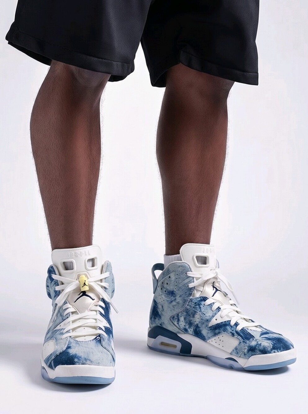 Nike Kids' Air Jordan Retro Denim White/Blue Sneakers